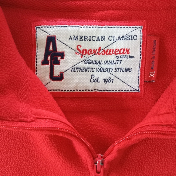 American Classic Cincinnati Bearcats NCAA Fleece Zip Up Jacket Men's XL - Picture 3 of 5